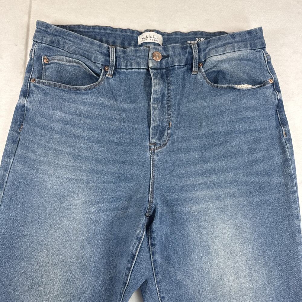Nicole Miller Perfection Soho HighRise Straight Crop Stretch Jeans 14 - Picture 2 of 11